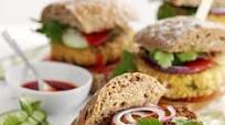 Chickpea & coriander burgers Chickpea & coriander burgers