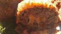 Deep fried cheese burger balls Deep fried cheese burger balls