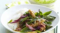 Sweet chilli pork stir-fry Sweet chilli pork stir-fry