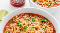 20-Minute Spicy Sriracha Ramen Noodle Soup (Video) 20-Minute Spicy Sriracha Ramen Noodle Soup (Video)