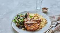 Harissa Pork Chops with Moroccan Spiced Dressing Harissa Pork Chops with Moroccan Spiced Dressing