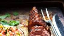 Bourbon Marinated Pork Tenderloin with Peach Watermelon Salsa Bourbon Marinated Pork Tenderloin with Peach Watermelon Salsa