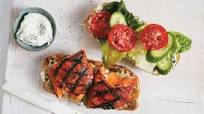 Grilled Salmon Sandwiches With Herbed Mayonnaise Grilled Salmon Sandwiches With Herbed Mayonnaise