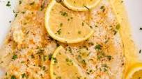 Baked Fish with Lemon-Garlic Butter Baked Fish with Lemon-Garlic Butter