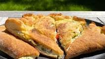 Three-Cheese Calzones Three-Cheese Calzones