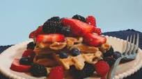 Summer Waffles with Lemon Sauce Summer Waffles with Lemon Sauce