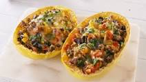 Burrito Spaghetti Squash Boats Burrito Spaghetti Squash Boats