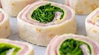 Ham and Cheese Pinwheels with Spinach Ham and Cheese Pinwheels with Spinach