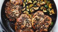 Garlic Butter Herb Pork Chops with Zucchini Garlic Butter Herb Pork Chops with Zucchini