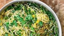 Za'atar Garlic Spinach Pasta Za'atar Garlic Spinach Pasta