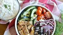 Greek Salad Bowl with Tzatziki Dressing Greek Salad Bowl with Tzatziki Dressing