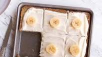 Quarter Pan Banana Sheet Cake with Cream Cheese Frosting Quarter Pan Banana Sheet Cake with Cream Cheese Frosting