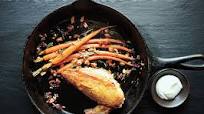 Pan-Roasted Chicken with Carrots and Almonds Pan-Roasted Chicken with Carrots and Almonds