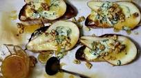Pear Blue Cheese Honey Crostini with Walnuts Pear Blue Cheese Honey Crostini with Walnuts