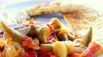 Turkish Okra In Olive Oil - Zeytinyağlı Bamya Turkish Okra In Olive Oil - Zeytinyağlı Bamya