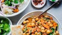 Indian Chickpea Sweet Potato Stew (Vegan, Gluten-Free) Indian Chickpea Sweet Potato Stew (Vegan, Gluten-Free)