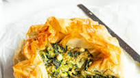 Leek spanakopita Leek spanakopita