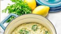 Creamy Spinach Orzo with Lemon Sauce Creamy Spinach Orzo with Lemon Sauce