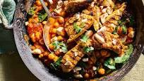 Chargrilled tandoori chicken with chana masala Chargrilled tandoori chicken with chana masala