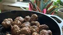 Caribou Kofta Kebabs, Middle-Eastern Spiced Meatballs Caribou Kofta Kebabs, Middle-Eastern Spiced Meatballs
