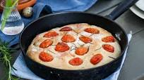 Focaccia i stekpanna. Focaccia i stekpanna.
