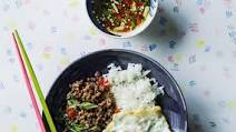 Thai stir-fried minced beef with basil and chilli recipe Thai stir-fried minced beef with basil and chilli recipe