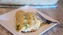 Ground Beef Enchiladas with Creamy Green Chile Sauce Ground Beef Enchiladas with Creamy Green Chile Sauce