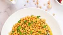 Lebanese Lemon Garlic Chickpeas- Msabaha Lebanese Lemon Garlic Chickpeas- Msabaha