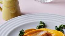 Duck breast with butternut puree and gravy Duck breast with butternut puree and gravy