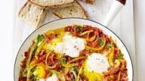 Eggs in Purgatory With Salami Eggs in Purgatory With Salami