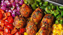 Sheet-Pan Honey Chili Chicken with Veggies Sheet-Pan Honey Chili Chicken with Veggies