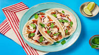 Pork Carnitas Tacos with Pickled Onion and Monterey Jack Cheese Pork Carnitas Tacos with Pickled Onion and Monterey Jack Cheese