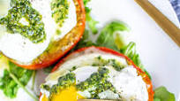 Caprese Eggs Benedict Caprese Eggs Benedict
