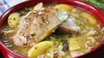 Pheasant breasts casserole with bacon and apples Pheasant breasts casserole with bacon and apples