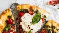 Easy Bruschetta and Burrata Flatbread Pizza Easy Bruschetta and Burrata Flatbread Pizza