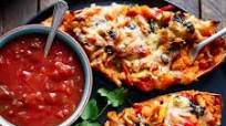 Twice Baked Chicken Fajita Sweet Potatoes Twice Baked Chicken Fajita Sweet Potatoes