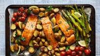 Sheetpan Salmon and Potatoes With Veggies Sheetpan Salmon and Potatoes With Veggies