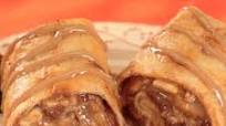 Banana-Filled Chimichangas with Coffee Cream Sauce Banana-Filled Chimichangas with Coffee Cream Sauce