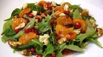 Mediterranean Mixed Green Salad with Pomegranate Vinaigrette Mediterranean Mixed Green Salad with Pomegranate Vinaigrette