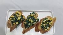 Spinach and Corn Bruschetta Spinach and Corn Bruschetta