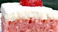 Strawberry and Coconut Poke Cake Strawberry and Coconut Poke Cake