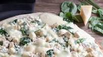 Grilled Thin Crust Pizza with Feta & Spinach Grilled Thin Crust Pizza with Feta & Spinach