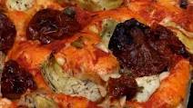 Lidia's Focaccia with Artichokes, Sundried Tomatoes and Capers Lidia's Focaccia with Artichokes, Sundried Tomatoes and Capers