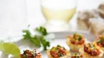 Chipotle Chicken Mini Tostadas Chipotle Chicken Mini Tostadas