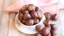 Roasted chestnuts in the oven Roasted chestnuts in the oven
