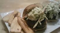 Boriqua Pork Burgers With Creamy Sofrito Ranch Slaw #RSC Boriqua Pork Burgers With Creamy Sofrito Ranch Slaw #RSC