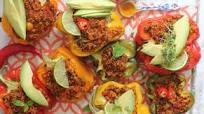 Roasted Stuffed Peanut Butter Capsicums Roasted Stuffed Peanut Butter Capsicums