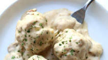 Slow Cooker Polish Meatballs with Sour Cream Mushroom Sauce Slow Cooker Polish Meatballs with Sour Cream Mushroom Sauce