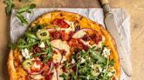 Chorizo and Hummus Naan Pizza Chorizo and Hummus Naan Pizza