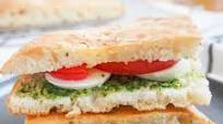 Caprese focaccia sandwich Caprese focaccia sandwich